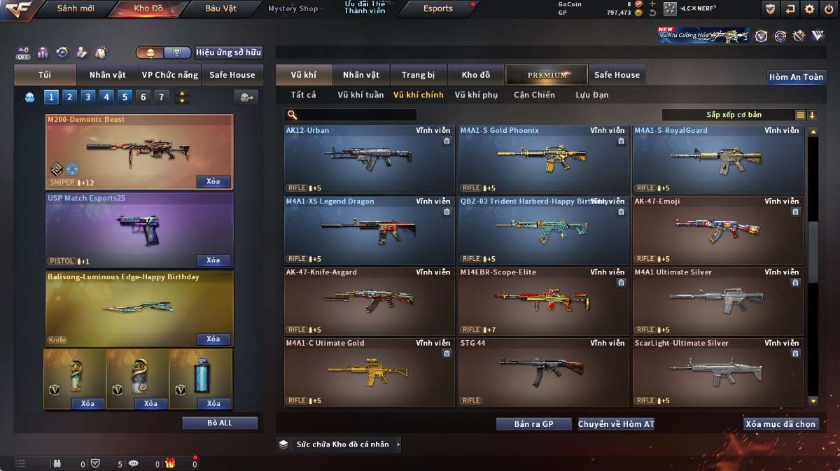 shop acc cf uy tin gia re